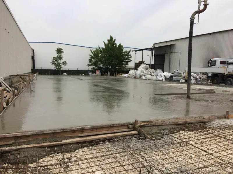 Saha Beton Dökümü uygulaması